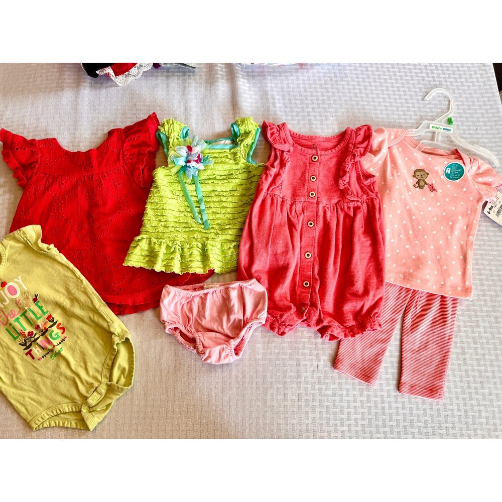 Baby Girl Clothes Lot Zara Gap Ralph Lauren Carhartt 3-12M 7pc Set NWT